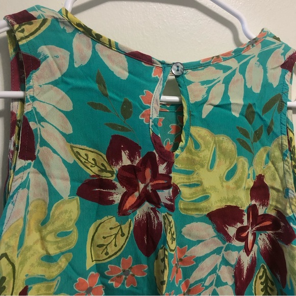 Loco Lindo Floral Rayon Dress - Picture 4 of 4